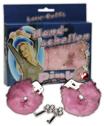 Plüsch-Handschellen in pink